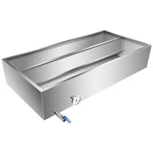 Maple Syrup Evaporator Pan, Stainless Steel Syrup Evaporator Divided Pan with Valve and Thermometer, Maple Syrup Boiling Pan for Boiling Maple Syrup 48x24x9.5 Inch Maple Syrup Evaporator Pan, Stainless Steel Syrup Evaporator Divided Pan with Valve and Thermometer, Maple Syrup Boiling Pan for Boiling Maple Syrup 48x24x9.5 Inch
