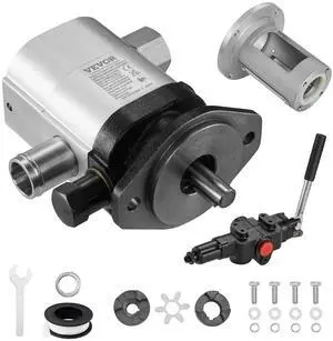 Hydraulic Log Splitter Pump Kit, 22GPM, 2 Stage 4000PSI Aluminum Hydraulic Gear Pump, with Valve Coupling Installation Base 3/4'' NPT Outlet 3600 RPM, for Small Engine Mounting Log Splitter Hydraulic Log Splitter Pump Kit, 22GPM, 2 Stage 4000PSI Aluminum Hydraulic Gear Pump, with Valve Coupling Installation Base 3/4'' NPT Outlet 3600 RPM, for Small Engine Mounting Log Splitter