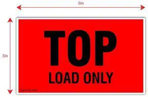 3" X 5" Top Load Only Fluorescent Shipping Label Stickers for Shipping and Packing -500 Adhesive Labels Per Roll (10 Pack) 3" X 5" Top Load Only Fluorescent Shipping Label Stickers for Shipping and Packing -500 Adhesive Labels Per Roll (10 Pack)