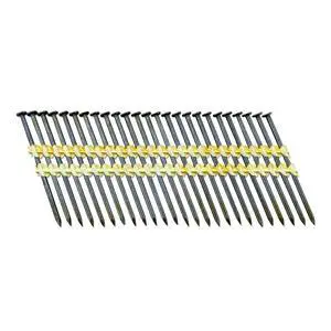 21 Degree Framing Nails (3 inch x 0.113 inch) - Plastic Strip Collated Nails - 1/4" Round Head, Smooth Shank, Vinyl Coated - 12 Gauge (4000) 21 Degree Framing Nails (3 inch x 0.113 inch) - Plastic Strip Collated Nails - 1/4" Round Head, Smooth Shank, Vinyl Coated - 12 Gauge (4000)
