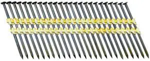 21 Degree Framing Nails (3 inch x 0.113 inch) - Plastic Strip Collated Nails - 1/4" Round Head, Smooth Shank, Vinyl Coated - 12 Gauge (5500) 21 Degree Framing Nails (3 inch x 0.113 inch) - Plastic Strip Collated Nails - 1/4" Round Head, Smooth Shank, Vinyl Coated - 12 Gauge (5500)