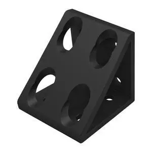 8020, 40-4338, 40 Series, 8 Hole Aluminum Inside Corner Gusset L Bracket for Extruded Aluminum Extrusion Heavy Duty Angle Bracket (Black Anodize, 10) 8020, 40-4338, 40 Series, 8 Hole Aluminum Inside Corner Gusset L Bracket for Extruded Aluminum Extrusion Heavy Duty Angle Bracket (Black Anodize, 10)