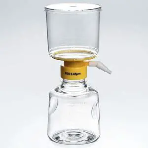 Disposable Bottle Top Aspirator System, SFCA Membrane, 0.45 um, 500mL, autoclave: 12/CS Disposable Bottle Top Aspirator System, SFCA Membrane, 0.45 um, 500mL, autoclave: 12/CS