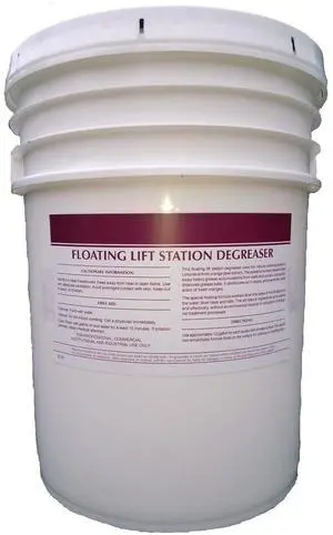 5 Gallon Pail Citrus Liquid Floating Lift Station Degreaser All Purpose Industrial Strength 5 Gallon Pail Citrus Liquid Floating Lift Station Degreaser All Purpose Industrial Strength