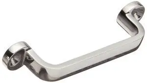 FT 316 Stainless Steel Large Pull Handle, Mirror Finish, Threaded Holes, Rectangular Grip, 6-57/64" Center To Center, 1-31/32" Projection (Pack of 1) FT 316 Stainless Steel Large Pull Handle, Mirror Finish, Threaded Holes, Rectangular Grip, 6-57/64" Center To Center, 1-31/32" Projection (Pack of 1)