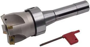 CME 2" 75° Indexable Face Mill w/ R8 Arbor, APKT1604 Inserts Included, 4 Flutes CME 2" 75° Indexable Face Mill w/ R8 Arbor, APKT1604 Inserts Included, 4 Flutes
