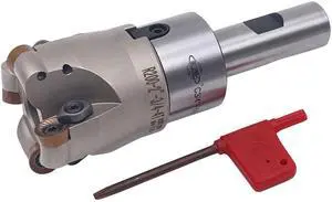 CME 2" 90° Indexable Face Mill w/ 3/4" Weldon Shank Arbor, RCKT1204 Inserts Included, 4 Flutes CME 2" 90° Indexable Face Mill w/ 3/4" Weldon Shank Arbor, RCKT1204 Inserts Included, 4 Flutes