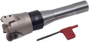 CME 2" 90° Indexable Face Mill w/ R8 Arbor, RCKT1204 Inserts Included, 4 Flutes CME 2" 90° Indexable Face Mill w/ R8 Arbor, RCKT1204 Inserts Included, 4 Flutes