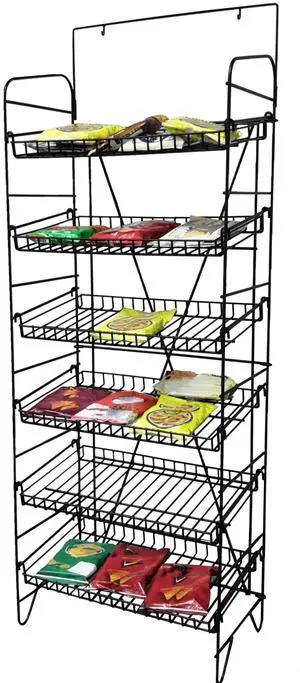 ® Wire Display for Chips, Snacks, Packaged Foods Boxes Jars Cans Beverage Beer T-Shirts 18X10X50" 12118-NPF ® Wire Display for Chips, Snacks, Packaged Foods Boxes Jars Cans Beverage Beer T-Shirts 18X10X50" 12118-NPF