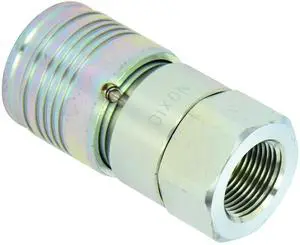5HTF6 Steel Flush Face Hydraulic Quick-Connect Fitting, Coupler, 5/8" Coupling x 3/4"-14 NPTF 5HTF6 Steel Flush Face Hydraulic Quick-Connect Fitting, Coupler, 5/8" Coupling x 3/4"-14 NPTF
