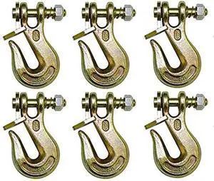 G8-200-38-x6, Set of 6, 3/8" Grade 80 Twist Lock Grab Hook G8-200-38-x6, Set of 6, 3/8" Grade 80 Twist Lock Grab Hook
