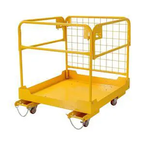 Forklift Safety cage 36''x36'' Heavy Duty Steel Forklift Work Platform 1200lbs Capacity with 4 Universal Wheels Collapsible Lift Basket Aerial Rails Aerial Platform Forklift Safety cage 36''x36'' Heavy Duty Steel Forklift Work Platform 1200lbs Capacity with 4 Universal Wheels Collapsible Lift Basket Aerial Rails Aerial Platform