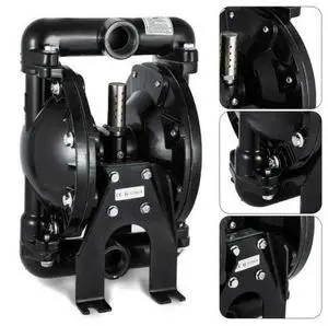 Air-Operated Double Diaphragm Pump QBY4-25L 1 inch Inlet Outlet 120PSI 150 Petroleum Fluids 35GPM Aluminum for Chemical Industrial Use Air-Operated Double Diaphragm Pump QBY4-25L 1 inch Inlet Outlet 120PSI 150 Petroleum Fluids 35GPM Aluminum for Chemical Industrial Use