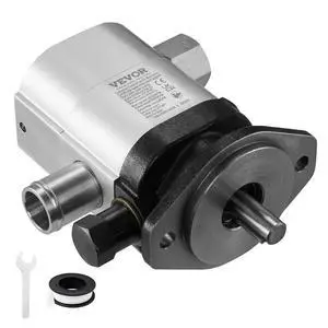 Industrial Silver Aluminum Hydraulic Wood Log Splitter Pump, 22GPM 4000PSI 3600RPM, 1" Inlet 3/4" NPT Outlet, for Small Engine Mounting Log Splitters Snowplow Industrial Silver Aluminum Hydraulic Wood Log Splitter Pump, 22GPM 4000PSI 3600RPM, 1" Inlet 3/4" NPT Outlet, for Small Engine Mounting Log Splitters Snowplow