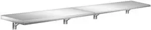 Folding Concession Shelf 96" x 12", Stainless Steel Drop Down Serving Food Space-Saving Stand Serving Shelf for Concession Windows Folding Concession Shelf 96" x 12", Stainless Steel Drop Down Serving Food Space-Saving Stand Serving Shelf for Concession Windows
