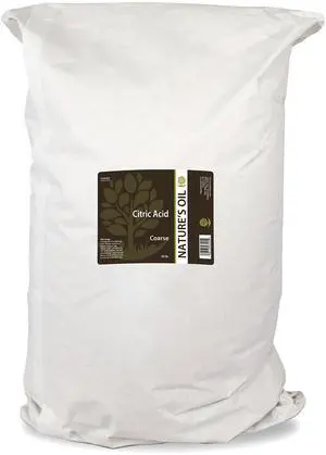 Natures Oil Citric Acid Anhydrous, 50 lbs - FCC/USP Pure Coarse Granular, High Purity Multi-Purpose Ingredient for Cleaning, Bath Bombs, Crafts, Laundry & DIY Uses Natures Oil Citric Acid Anhydrous, 50 lbs - FCC/USP Pure Coarse Granular, High Purity Multi-Purpose Ingredient for Cleaning, Bath Bombs, Crafts, Laundry & DIY Uses