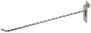 Slatwall Deluxe Hooks, 12 Inch Display Hooks for Slatwall Panels, Heavy Duty Metal, Pack of 96, Chrome Slatwall Deluxe Hooks, 12 Inch Display Hooks for Slatwall Panels, Heavy Duty Metal, Pack of 96, Chrome