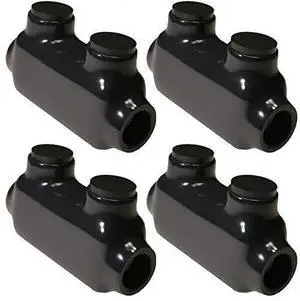 3 Pack of 4 - Brand Black Insulated in-Line Splice Connector Pre-Filled, Easy Entry, Rubber Vinyl Coating - 2-14 Wire Range, Slotted Allen Hex 3.46L x 0.82W x 1.62H 3 Pack of 4 - Brand Black Insulated in-Line Splice Connector Pre-Filled, Easy Entry, Rubber Vinyl Coating - 2-14 Wire Range, Slotted Allen Hex 3.46L x 0.82W x 1.62H