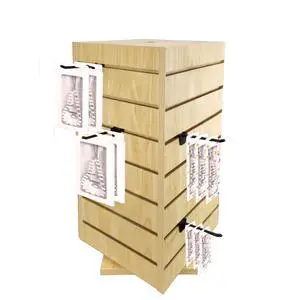 ® 4-Sided Slatwall Counter Spinner Display Rack Great for Gift, Jewelry 15591 ® 4-Sided Slatwall Counter Spinner Display Rack Great for Gift, Jewelry 15591