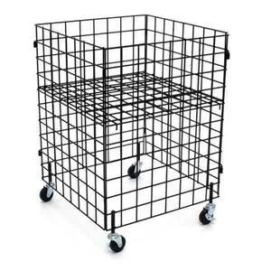 Grid Dump bin with casters- 24"x24"x34"high - Black Grid Dump bin with casters- 24"x24"x34"high - Black