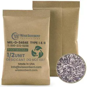 Kraft Clay Desiccants Packs for Safe, 17 Gram 700 Pack Dehumidifier for Gun Safe, Military Grade Moisture Absorbers, Conforms to MIL-D-3464E Type I & II Absorbents Kraft Clay Desiccants Packs for Safe, 17 Gram 700 Pack Dehumidifier for Gun Safe, Military Grade Moisture Absorbers, Conforms to MIL-D-3464E Type I & II Absorbents