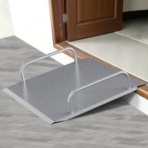 Door Threshold Ramp 800 LBS Capacity, Shed Ramp for Riding Mower, Easy to Install Ramps for Lawn Mower, 33.5" W×31.5" L Anti-Slip Metal Ramps for Wheelchairs, Garden Cart, Motorcycle Door Threshold Ramp 800 LBS Capacity, Shed Ramp for Riding Mower, Easy to Install Ramps for Lawn Mower, 33.5" W×31.5" L Anti-Slip Metal Ramps for Wheelchairs, Garden Cart, Motorcycle