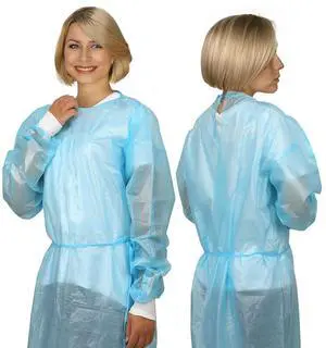 200 Pcs Disposable PPE Isolation Medical Gowns by | Level 2 Polypropylene Lab Gowns | Full Back Coverage Double Tie Closure Knit Cuffs SMS 40 GSM Material Universal Size 200 Pcs Disposable PPE Isolation Medical Gowns by | Level 2 Polypropylene Lab Gowns | Full Back Coverage Double Tie Closure Knit Cuffs SMS 40 GSM Material Universal Size