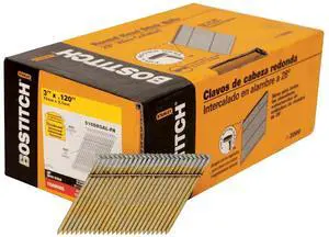 Framing Nails, 28 Degree, Wire Weld, Galvanized, 3-Inch x.120-Inch, 2000-Pack (S10DRGAL-FH) Framing Nails, 28 Degree, Wire Weld, Galvanized, 3-Inch x.120-Inch, 2000-Pack (S10DRGAL-FH)