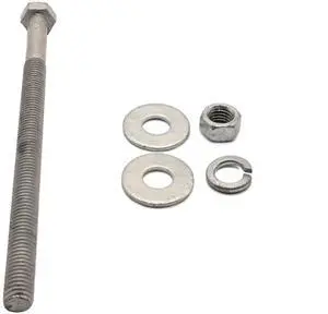 3/4"-10 x 12 Hot Dipped Galvanized Hex Bolt Kit (20 Sets) w/ 40 Flat washers, 20 Nuts, 20 Split Lock washers. Grade A307, 6" of Thread - by 3/4"-10 x 12 Hot Dipped Galvanized Hex Bolt Kit (20 Sets) w/ 40 Flat washers, 20 Nuts, 20 Split Lock washers. Grade A307, 6" of Thread - by