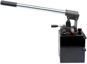 Hydraulic Hand Pump Double-Acting Manual Pump, 3625 PSI 1.3 Gallon Capacity, 3/8 NPT, 1.51 CID Portable Hydraulic Power for Equipment Maintenance, System Testing, Emergencies Hydraulic Hand Pump Double-Acting Manual Pump, 3625 PSI 1.3 Gallon Capacity, 3/8 NPT, 1.51 CID Portable Hydraulic Power for Equipment Maintenance, System Testing, Emergencies