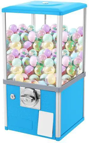25 Cents Coin Operated Vending Machine, Capsule Vending Machines w/Internal Coin Bank and Security Lock, Capsule Toys & Twister Balls Machine Hold 200 Capsule Toys Commercial Gumball Machine (Blue) 25 Cents Coin Operated Vending Machine, Capsule Vending Machines w/Internal Coin Bank and Security Lock, Capsule Toys & Twister Balls Machine Hold 200 Capsule Toys Commercial Gumball Machine (Blue)