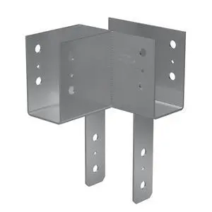 ECCLL464 - ECCLL L-Shape End Column Cap for 4X Beams & 6X Post - Skewed Left Framing Bracket for Structural Support in Home Improvement Projects ECCLL464 - ECCLL L-Shape End Column Cap for 4X Beams & 6X Post - Skewed Left Framing Bracket for Structural Support in Home Improvement Projects