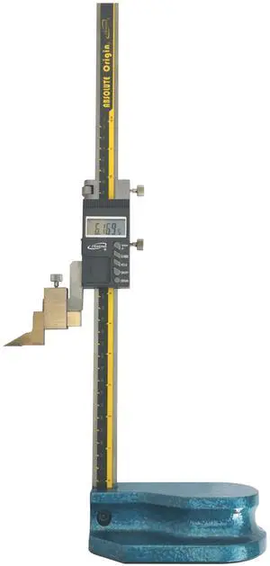 12"/300mm Electronic Digital Height Gage, Absolute Reading, in/mm/Fractional Reading, IP54 Protective Rating, #35-630 12"/300mm Electronic Digital Height Gage, Absolute Reading, in/mm/Fractional Reading, IP54 Protective Rating, #35-630