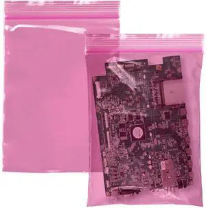 Reclosable Zipper Bags 9 x 12 Inch, Pack of 1000 Anti Static Poly Bags, Pink Plastic Storage Pouches for Jewelry Electronics and Small Parts Reclosable Zipper Bags 9 x 12 Inch, Pack of 1000 Anti Static Poly Bags, Pink Plastic Storage Pouches for Jewelry Electronics and Small Parts