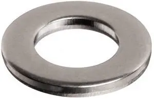 18-8 Stainless Steel Flat Washer, Plain Finish, Meets DIN 125, M3 Hole Size, 3.2mm ID, 7mm OD, 0.5mm Nominal Thickness (Pack of 100) 18-8 Stainless Steel Flat Washer, Plain Finish, Meets DIN 125, M3 Hole Size, 3.2mm ID, 7mm OD, 0.5mm Nominal Thickness (Pack of 100)