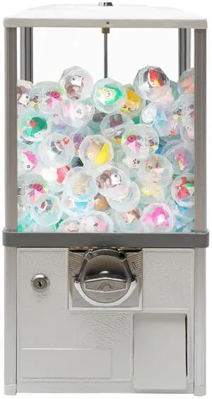 Vending Machine, 1.77-1.97 Inch 25-Cent Spherical Capsule Candy Dispenser Commercial Bulk Many Styles Vending Machine Gumball Machine for Game Stores, Retail Stores, Amusement Parks (White) Vending Machine, 1.77-1.97 Inch 25-Cent Spherical Capsule Candy Dispenser Commercial Bulk Many Styles Vending Machine Gumball Machine for Game Stores, Retail Stores, Amusement Parks (White)