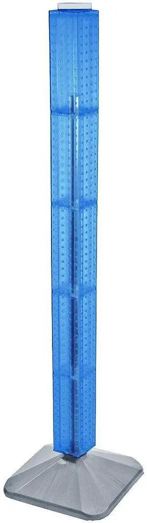 700225-BLU Standard Interlocking Pegboard Tower, Blue Translucent 700225-BLU Standard Interlocking Pegboard Tower, Blue Translucent