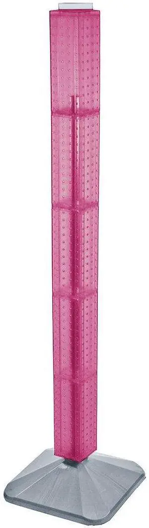 700225-PNK Standard Interlocking Pegboard Tower, Pink Translucent 700225-PNK Standard Interlocking Pegboard Tower, Pink Translucent