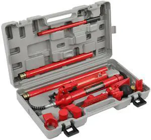 10 Ton Porta Power Hydraulic Kit,Porta Power Floor Jack Ram Automotive Car Autobody Frame Repair Power Tool Loadhandler Truck Bed Unloader Farm and Hydraulic Equipment Construction with Case 10 Ton Porta Power Hydraulic Kit,Porta Power Floor Jack Ram Automotive Car Autobody Frame Repair Power Tool Loadhandler Truck Bed Unloader Farm and Hydraulic Equipment Construction with Case