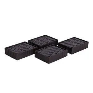 Set of Four 1 1/2" Flat Polymer Rubber Pad Adapters Genuine Parts Set of Four 1 1/2" Flat Polymer Rubber Pad Adapters Genuine Parts