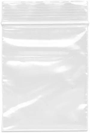2.5" x 3" (Case of 16,000), 2 Mil Zipper Reclosable Plastic Bags 2.5" x 3" (Case of 16,000), 2 Mil Zipper Reclosable Plastic Bags
