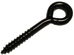 3/8" x 4 1/2" Black Lag Screw Eye (100) 3/8" x 4 1/2" Black Lag Screw Eye (100)