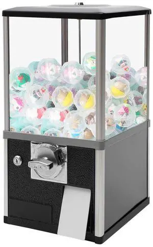 Big Capsule Vending Machine,25 Cent Commercial Vending Machine,Gumball Machine,Coin Operated Vending Machines for 1.77in Capsule,Dispenser Prize Machine for Game Stores(Black) Big Capsule Vending Machine,25 Cent Commercial Vending Machine,Gumball Machine,Coin Operated Vending Machines for 1.77in Capsule,Dispenser Prize Machine for Game Stores(Black)