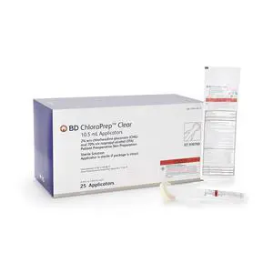 260700 10.5 ml. Chlora Prep Clear Applicator, 2 Percentage CHG, 25 per Box 260700 10.5 ml. Chlora Prep Clear Applicator, 2 Percentage CHG, 25 per Box