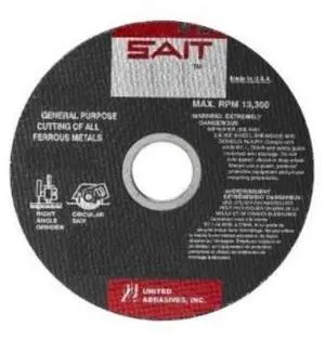 SAIT 23455 Type 1 14-Inch x 1/8-Inch x 20mm Type 1 A24R - General Purpose Portable Saw Cut-Off Wheel, 10-Pack SAIT 23455 Type 1 14-Inch x 1/8-Inch x 20mm Type 1 A24R - General Purpose Portable Saw Cut-Off Wheel, 10-Pack