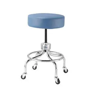 Blue Medical Stool, Adjustable Height Rolling Doctor Stool, 300 lbs. Weight Capacity Blue Medical Stool, Adjustable Height Rolling Doctor Stool, 300 lbs. Weight Capacity