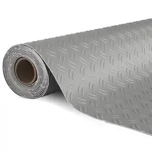 7.5 X 17 FT Garage Floor Mat,Thickened Double Diamond Plate Garage Floor Covering, PVC Garage Flooring Roll for Under Car,Garage, Warehouse, Gyms, Trailer,Gray 7.5 X 17 FT Garage Floor Mat,Thickened Double Diamond Plate Garage Floor Covering, PVC Garage Flooring Roll for Under Car,Garage, Warehouse, Gyms, Trailer,Gray