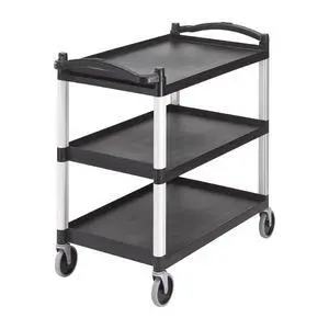 BC340KD-110 Black Knockdown Utility Cart Case of 1 BC340KD-110 Black Knockdown Utility Cart Case of 1