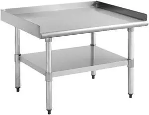 Stainless Steel Kitchen Equipment Stand 36"x30" with Undershelf, NSF Worktable for Restaurants - 18ga/430SS Stainless Steel Kitchen Equipment Stand 36"x30" with Undershelf, NSF Worktable for Restaurants - 18ga/430SS