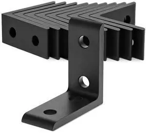 8020, 4115, 10 Series Aluminum 4 Hole Tall Inside Corner Bracket 90 Degree Angle Bracket for T Slot Extruded Aluminum Extrusion (10, Black Anodize) 8020, 4115, 10 Series Aluminum 4 Hole Tall Inside Corner Bracket 90 Degree Angle Bracket for T Slot Extruded Aluminum Extrusion (10, Black Anodize)